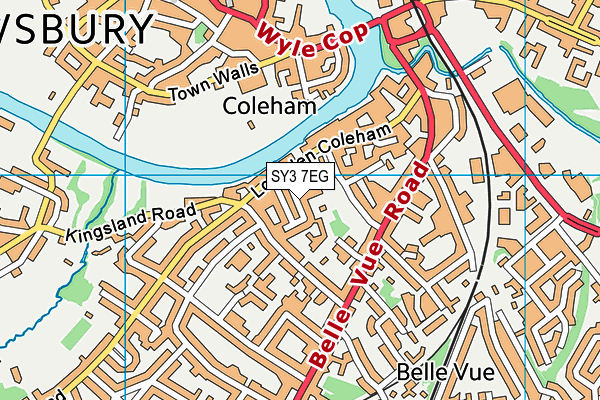 SY3 7EG map - OS VectorMap District (Ordnance Survey)