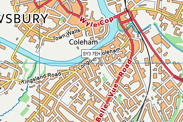 SY3 7EH map - OS VectorMap District (Ordnance Survey)