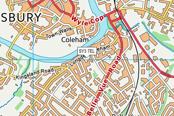 SY3 7EL map - OS VectorMap District (Ordnance Survey)