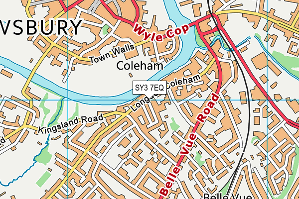 SY3 7EQ map - OS VectorMap District (Ordnance Survey)