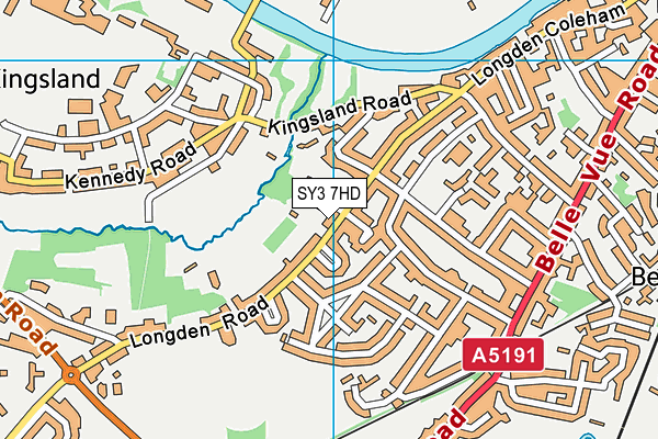 SY3 7HD map - OS VectorMap District (Ordnance Survey)