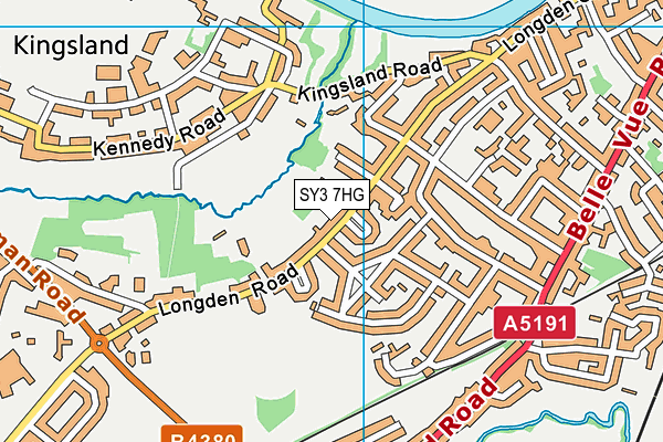 SY3 7HG map - OS VectorMap District (Ordnance Survey)