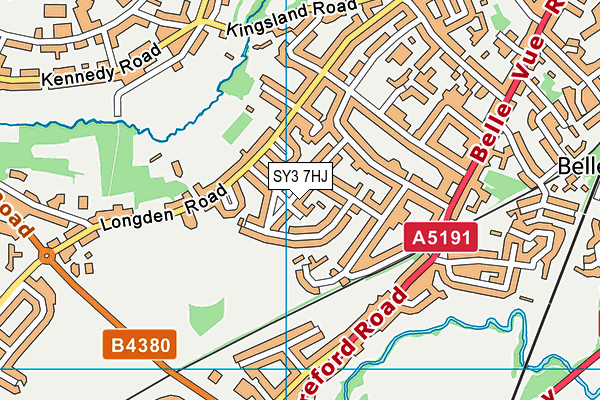 SY3 7HJ map - OS VectorMap District (Ordnance Survey)