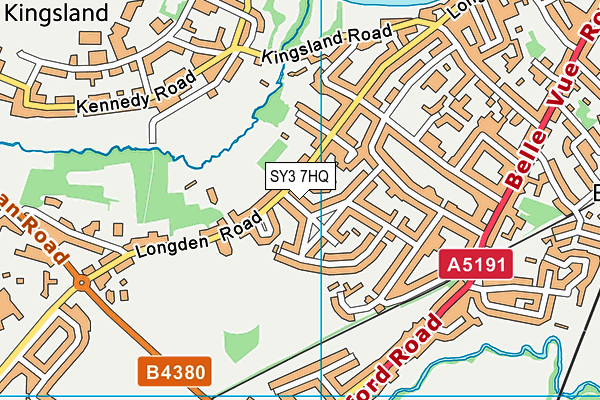 SY3 7HQ map - OS VectorMap District (Ordnance Survey)