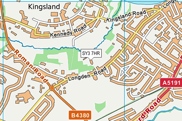 SY3 7HR map - OS VectorMap District (Ordnance Survey)