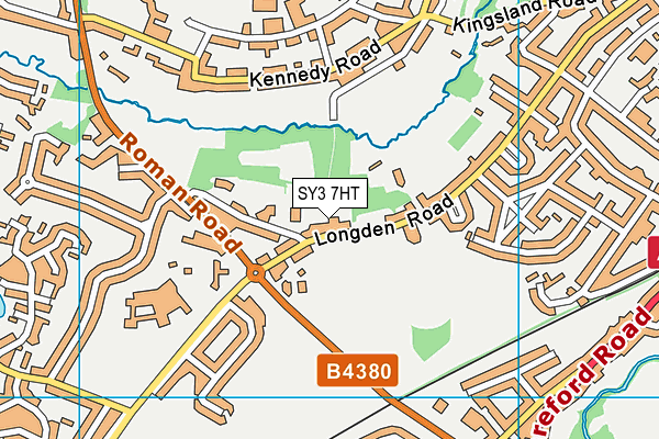 SY3 7HT map - OS VectorMap District (Ordnance Survey)