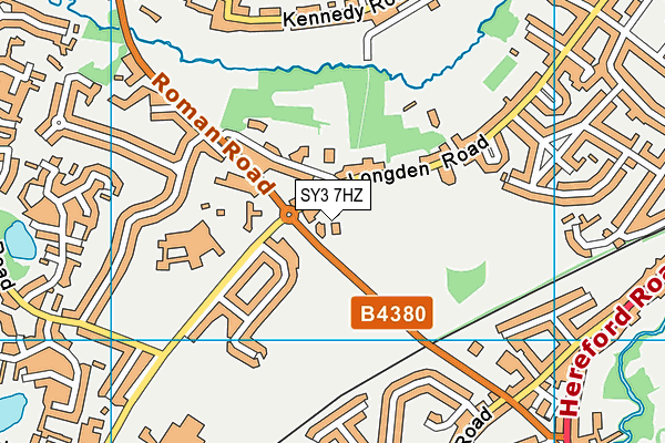 SY3 7HZ map - OS VectorMap District (Ordnance Survey)