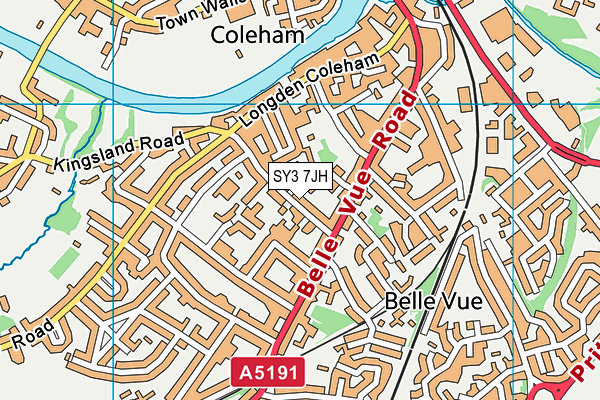 SY3 7JH map - OS VectorMap District (Ordnance Survey)