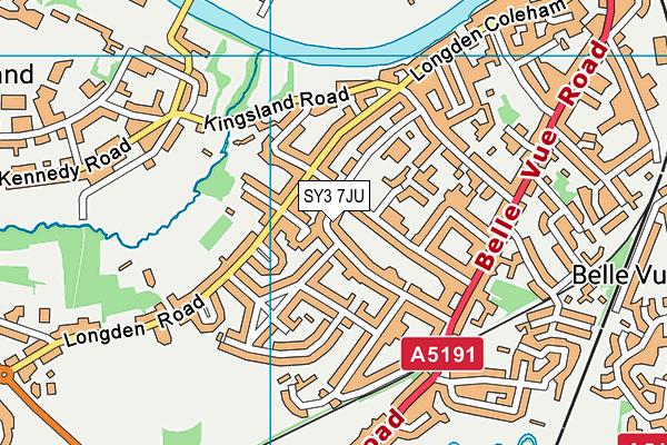 SY3 7JU map - OS VectorMap District (Ordnance Survey)