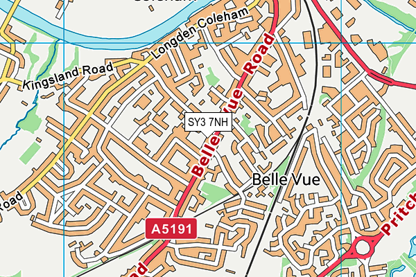 SY3 7NH map - OS VectorMap District (Ordnance Survey)