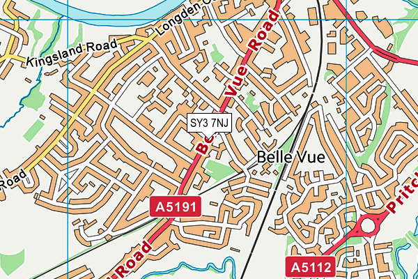 SY3 7NJ map - OS VectorMap District (Ordnance Survey)