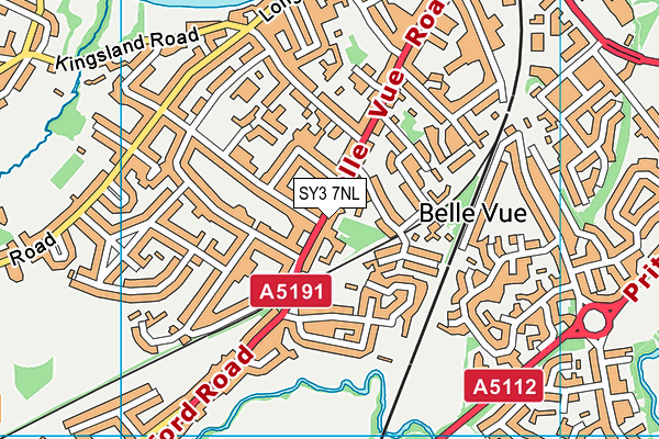 SY3 7NL map - OS VectorMap District (Ordnance Survey)