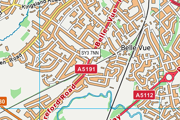 SY3 7NN map - OS VectorMap District (Ordnance Survey)