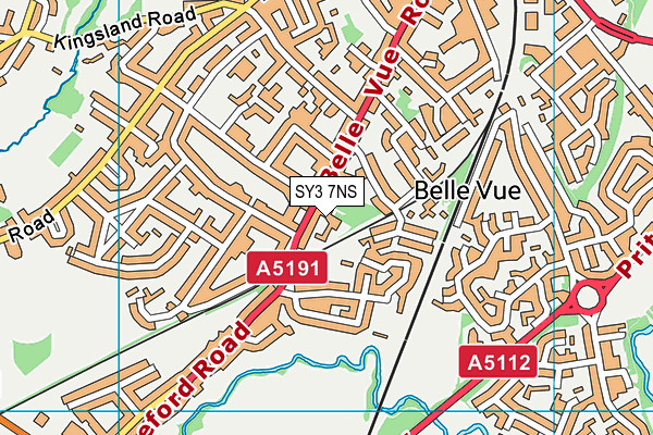 SY3 7NS map - OS VectorMap District (Ordnance Survey)