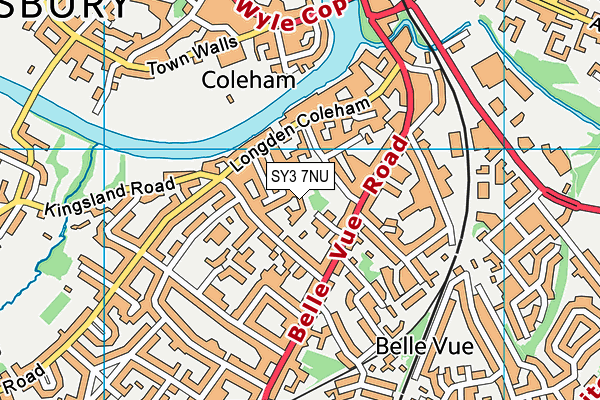 SY3 7NU map - OS VectorMap District (Ordnance Survey)