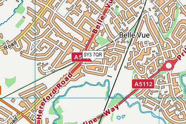 SY3 7QR map - OS VectorMap District (Ordnance Survey)