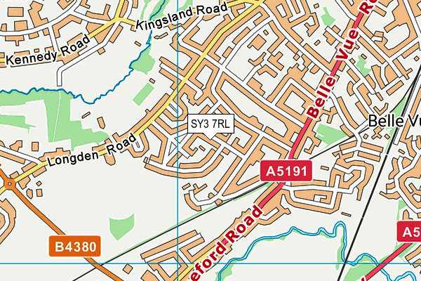 SY3 7RL map - OS VectorMap District (Ordnance Survey)