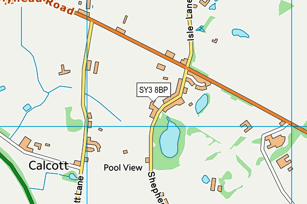 SY3 8BP map - OS VectorMap District (Ordnance Survey)