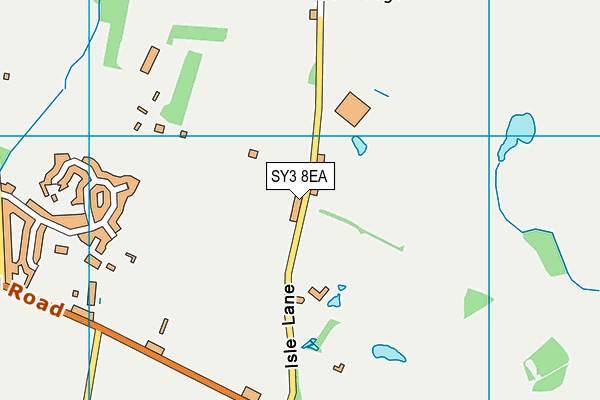SY3 8EA map - OS VectorMap District (Ordnance Survey)