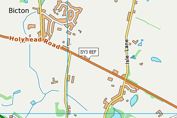 SY3 8EF map - OS VectorMap District (Ordnance Survey)