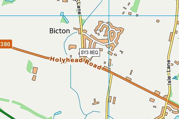 SY3 8EQ map - OS VectorMap District (Ordnance Survey)