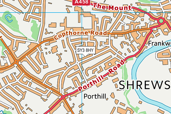 SY3 8HY map - OS VectorMap District (Ordnance Survey)