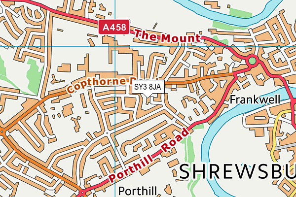 SY3 8JA map - OS VectorMap District (Ordnance Survey)