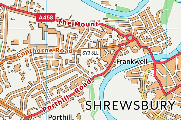 SY3 8LL map - OS VectorMap District (Ordnance Survey)