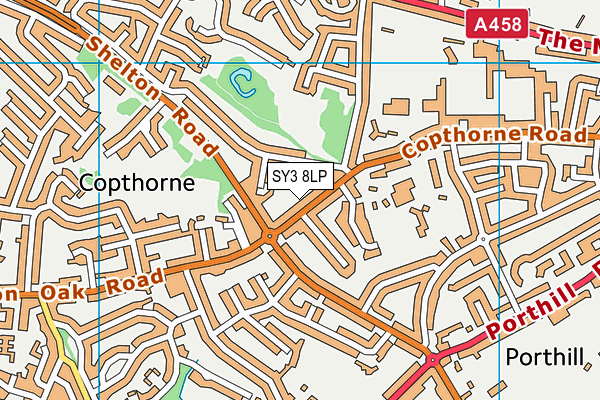 SY3 8LP map - OS VectorMap District (Ordnance Survey)