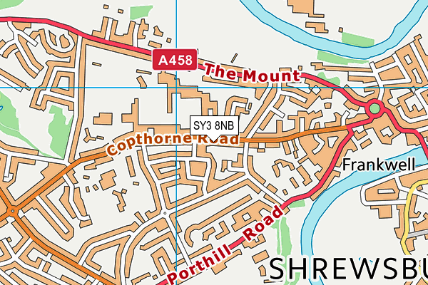 SY3 8NB map - OS VectorMap District (Ordnance Survey)