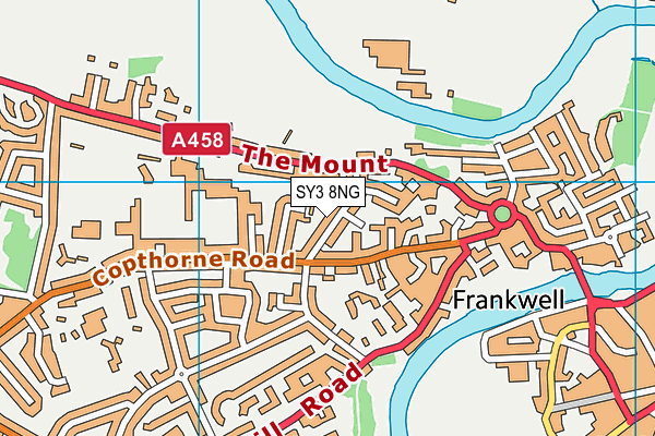 SY3 8NG map - OS VectorMap District (Ordnance Survey)