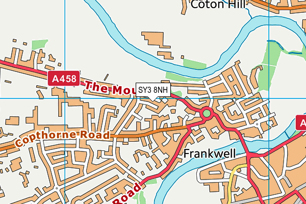 SY3 8NH map - OS VectorMap District (Ordnance Survey)