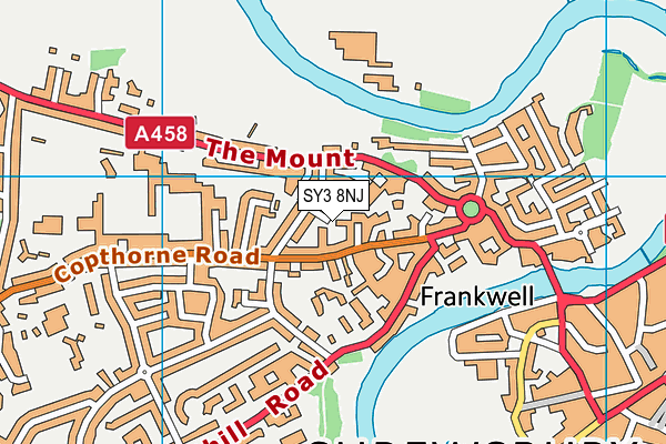 SY3 8NJ map - OS VectorMap District (Ordnance Survey)