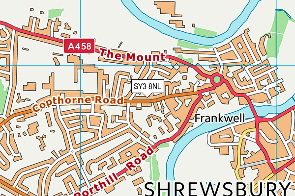 SY3 8NL map - OS VectorMap District (Ordnance Survey)