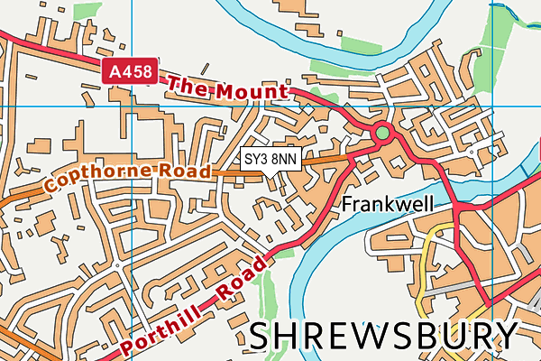 SY3 8NN map - OS VectorMap District (Ordnance Survey)