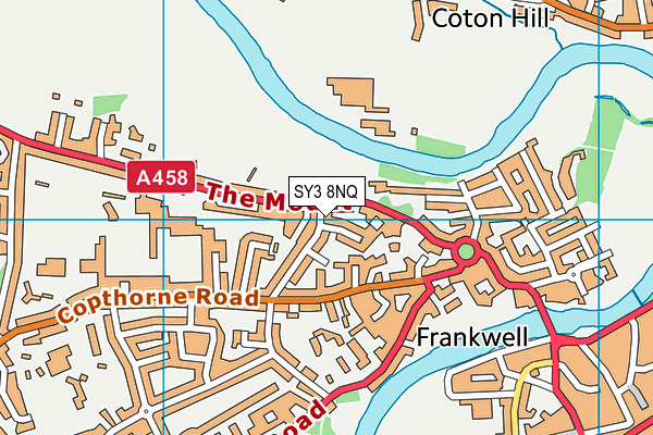 SY3 8NQ map - OS VectorMap District (Ordnance Survey)