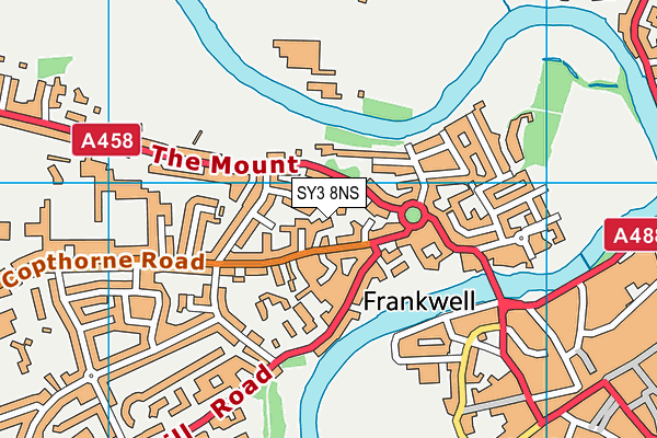 SY3 8NS map - OS VectorMap District (Ordnance Survey)