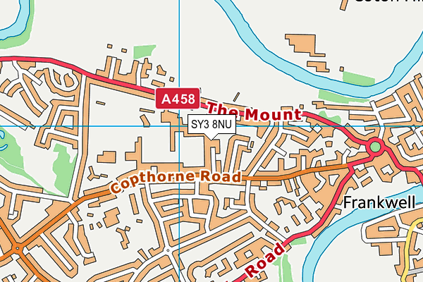 SY3 8NU map - OS VectorMap District (Ordnance Survey)