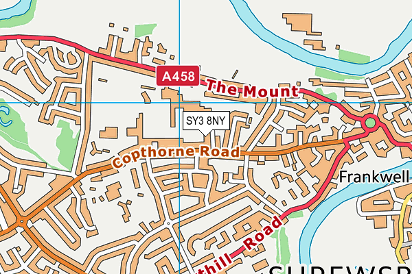 SY3 8NY map - OS VectorMap District (Ordnance Survey)