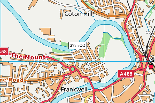 SY3 8QQ map - OS VectorMap District (Ordnance Survey)