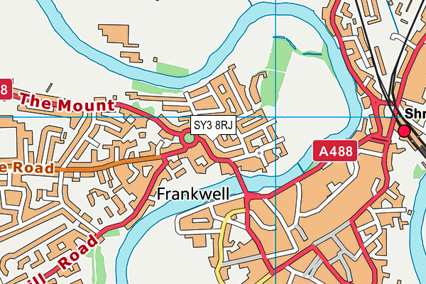 SY3 8RJ map - OS VectorMap District (Ordnance Survey)