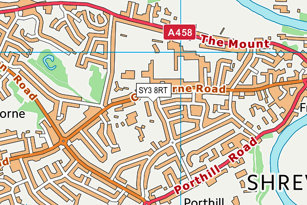 SY3 8RT map - OS VectorMap District (Ordnance Survey)