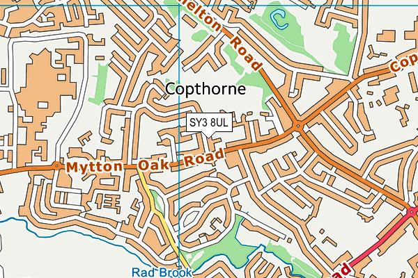 SY3 8UL map - OS VectorMap District (Ordnance Survey)