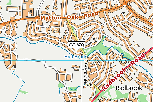 SY3 8ZQ map - OS VectorMap District (Ordnance Survey)