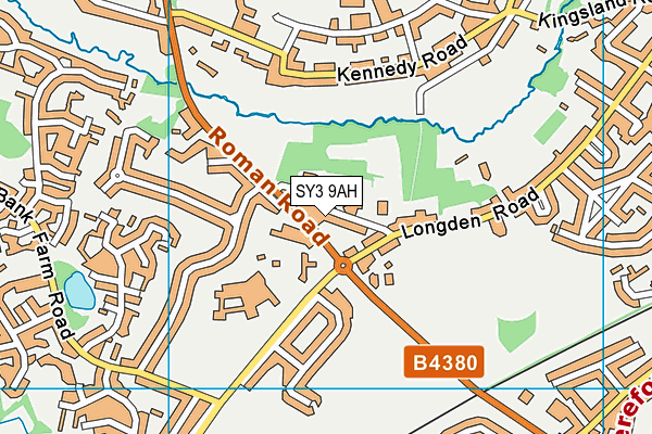 SY3 9AH map - OS VectorMap District (Ordnance Survey)