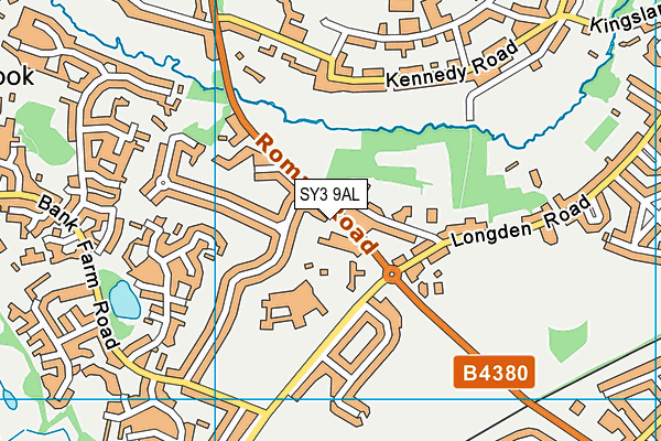 SY3 9AL map - OS VectorMap District (Ordnance Survey)