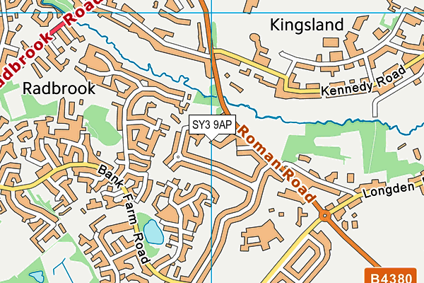 SY3 9AP map - OS VectorMap District (Ordnance Survey)