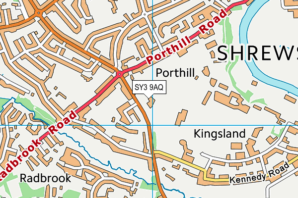 SY3 9AQ map - OS VectorMap District (Ordnance Survey)