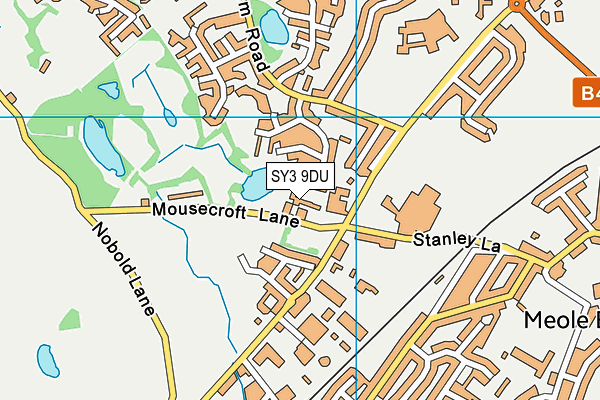 SY3 9DU map - OS VectorMap District (Ordnance Survey)