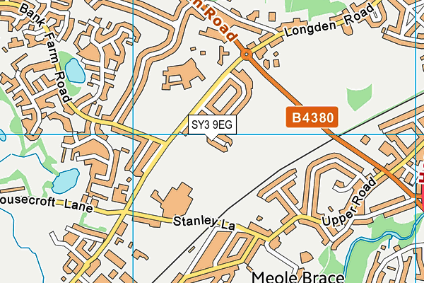 SY3 9EG map - OS VectorMap District (Ordnance Survey)